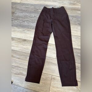 Express Dark Brown Skinny Ankle High Rise Pants